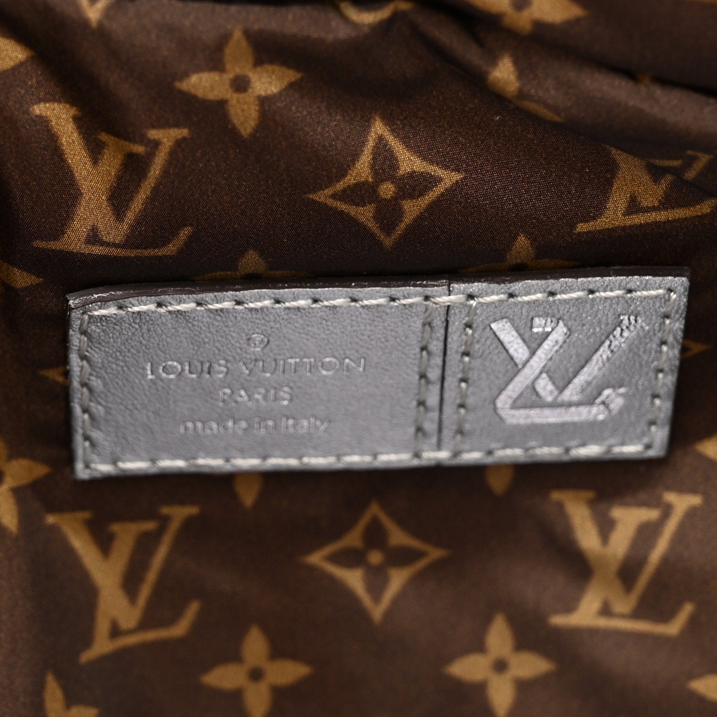 Econyl Monogram Pillow BumBag Silver