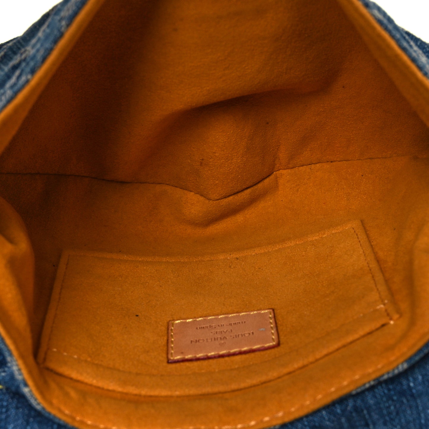 Monogram Denim Mini Pleaty Blue