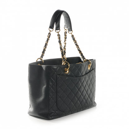Chanel Caviar Grand Shopping Tote GST Black 3 of 7