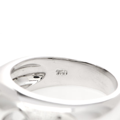 Chopard 18K White Gold Happy Diamonds Love Heart Band Ring 54 7 5 of 5