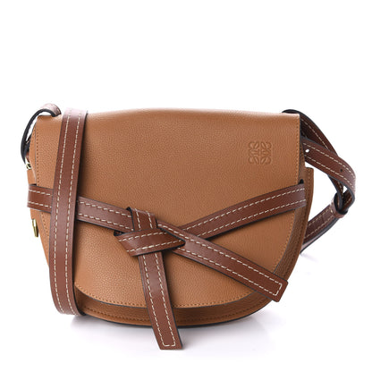 Loewe Grained Calfskin Small Gate Crossbody Bag Caramel Pecan 1 of 10