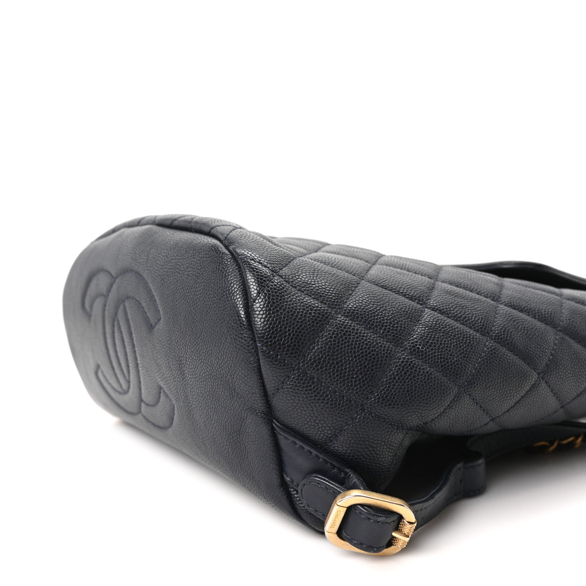 Caviar Quilted Small Filigree Backpack Navy