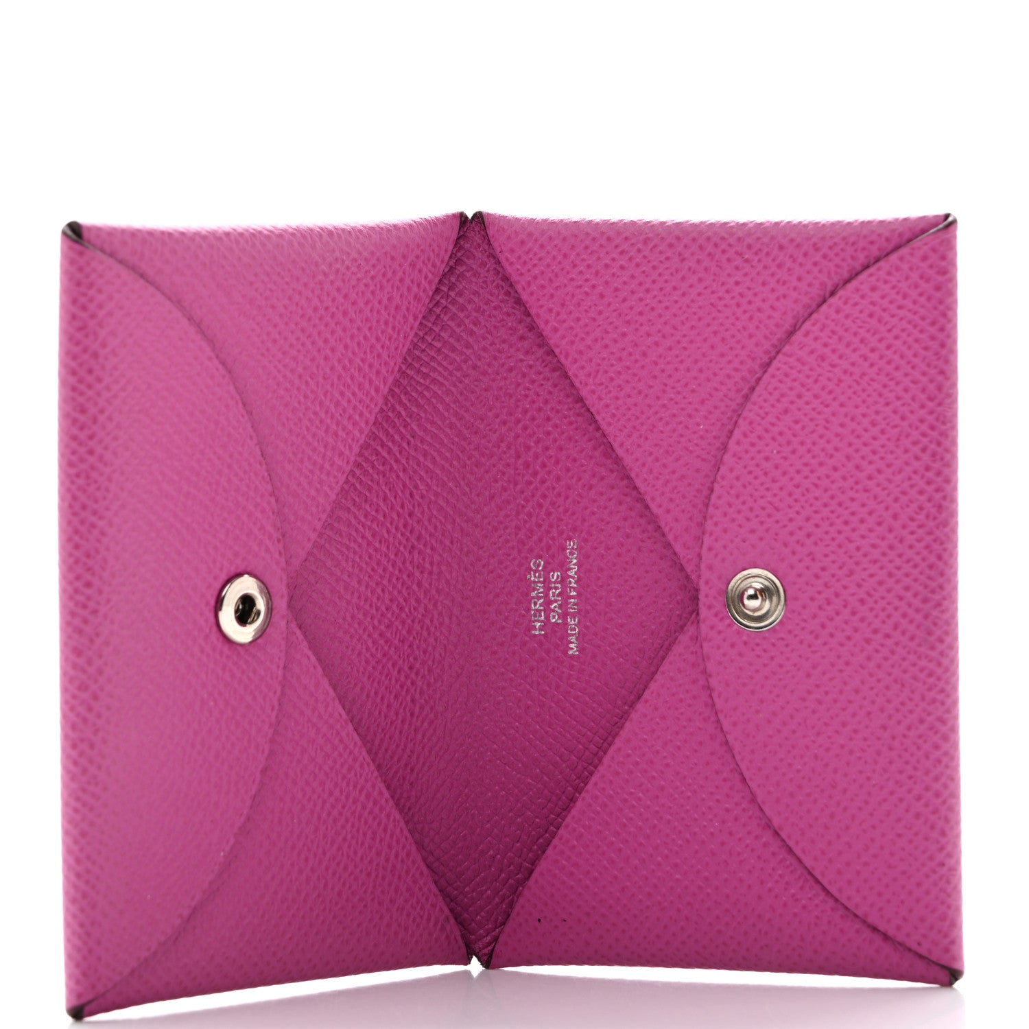 Hermes Epsom Calvi Card Case Magnolia 5 of 7