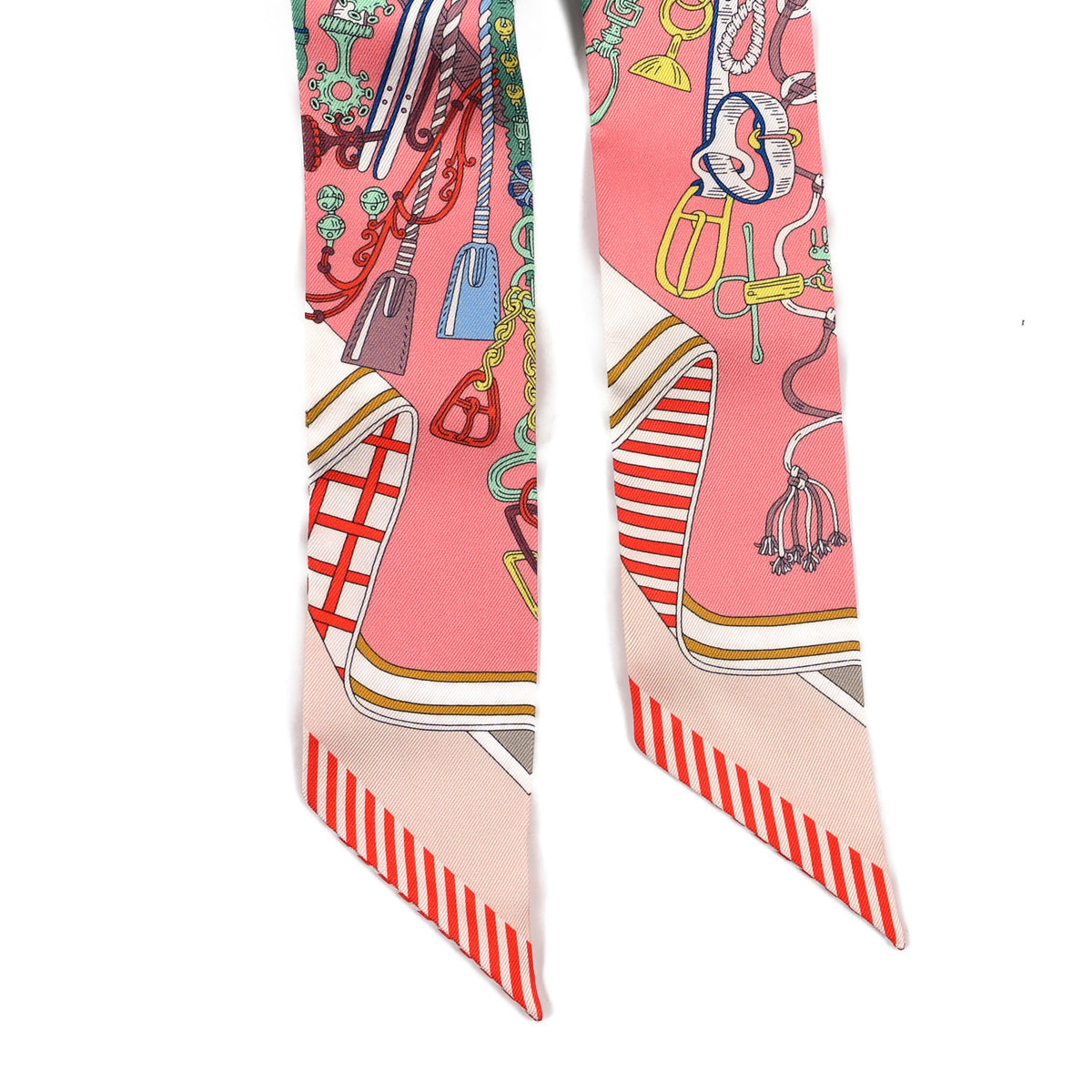 Silk Bouquets Selliers Twilly Rose Bleu Rouge Multi