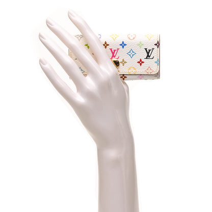 Louis Vuitton Monogram Multicolor Multicles 4 Key Holder White Litchi 2 of 6