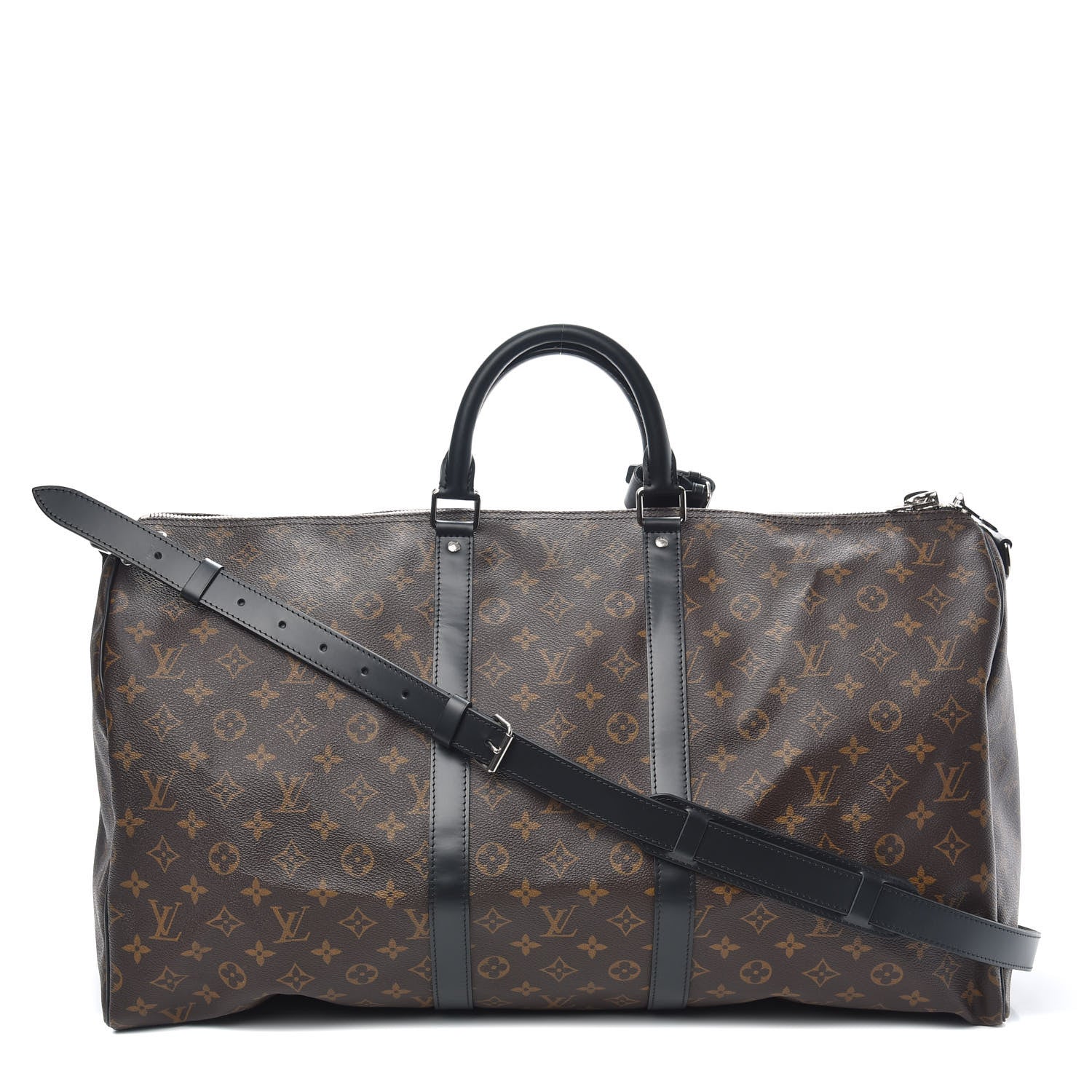 Louis Vuitton Monogram Macassar Keepall Bandouliere 55 1 of 8
