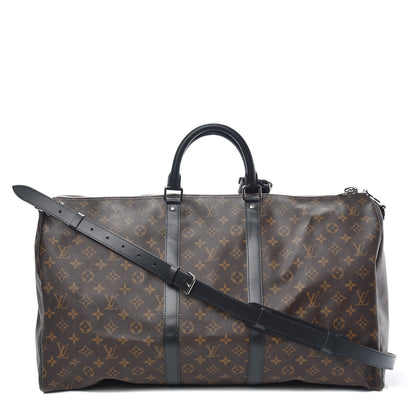 Louis Vuitton Monogram Macassar Keepall Bandouliere 55 1 of 8