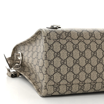 Balenciaga X GUCCI GG Supreme Monogram Neo Classic Silver Hardware City Beige Ebony 8 of 9
