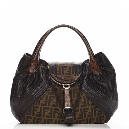 Fendi Zucca Nappa Nuvolata Vitello Tortuga Spy Tobacco Moro 1 of 8
