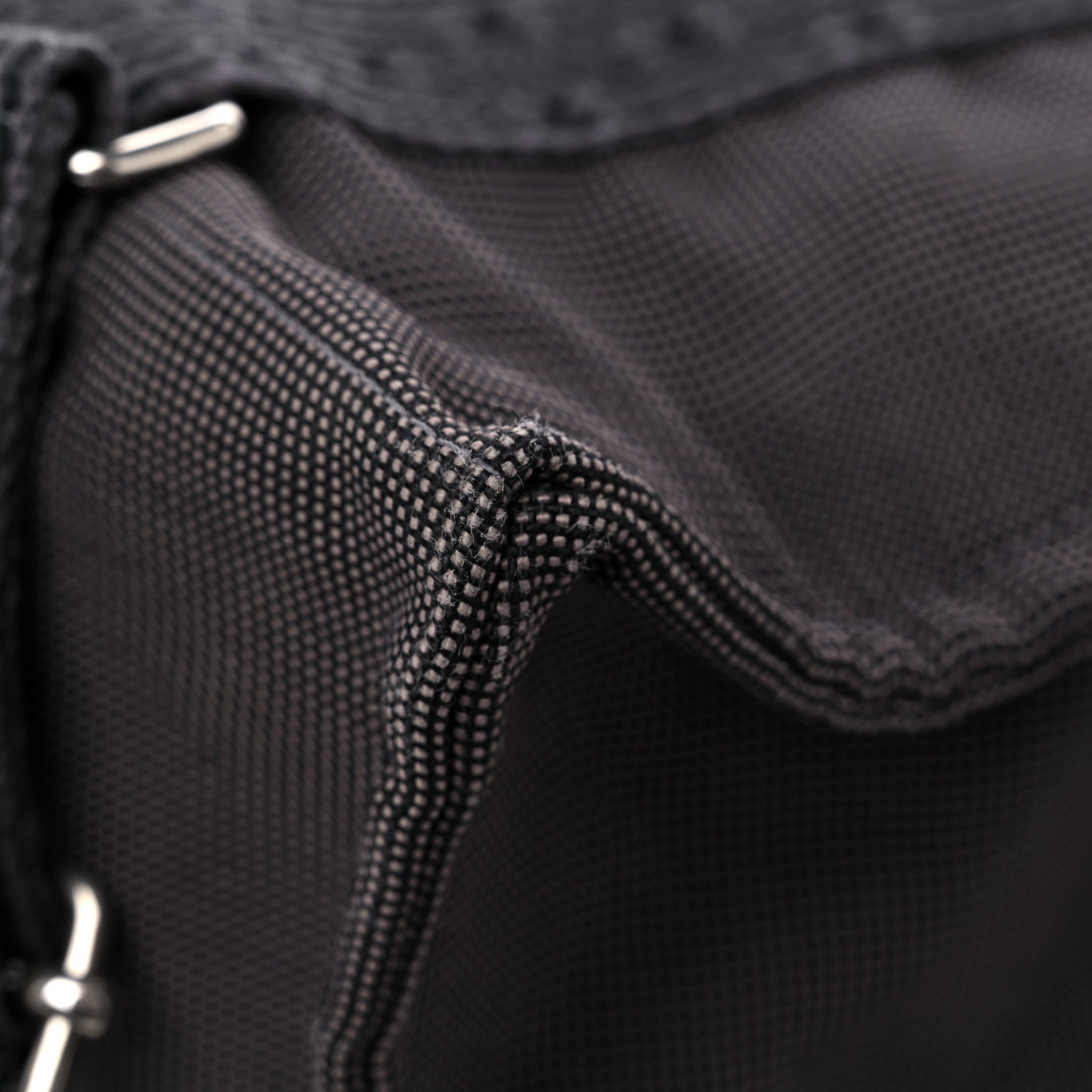 Hermes Canvas Herline Backpack Grey 10 of 16