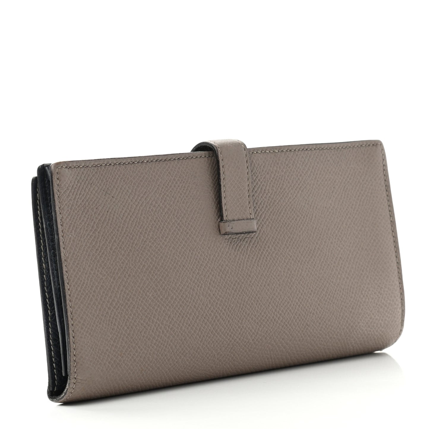 Epsom Bearn Verso Gusset Wallet Gris Tourterelle Bleu Indigo