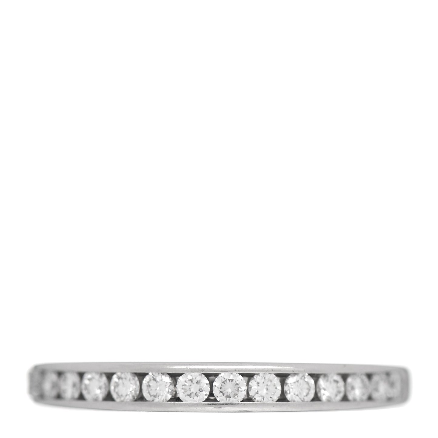 Platinum Diamond 3mm Half Circle Wedding Band Ring 49 5