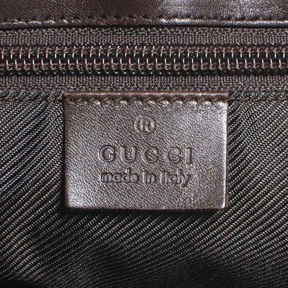 Gucci Denim Monogram Flat Messenger Bag Black 6 of 10