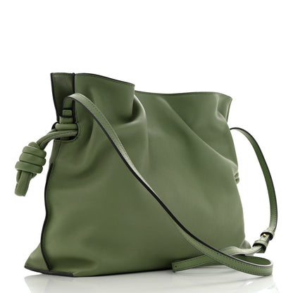 Loewe Calfskin Small Flamenco Knot Bag Avocado Green 2 of 11