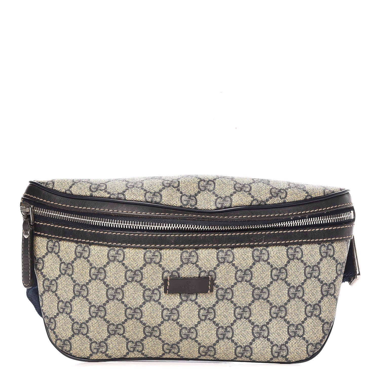 Gucci GG Supreme Monogram Belt Bag Navy 1 of 16