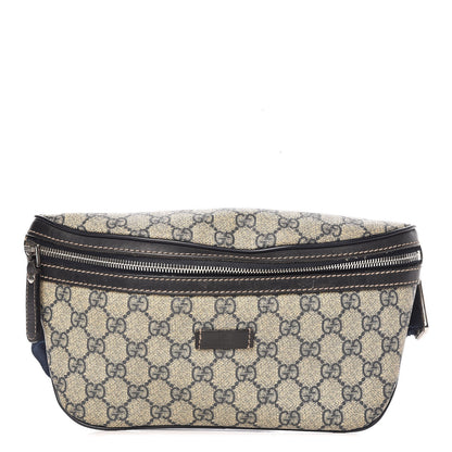 Gucci GG Supreme Monogram Belt Bag Navy 1 of 16
