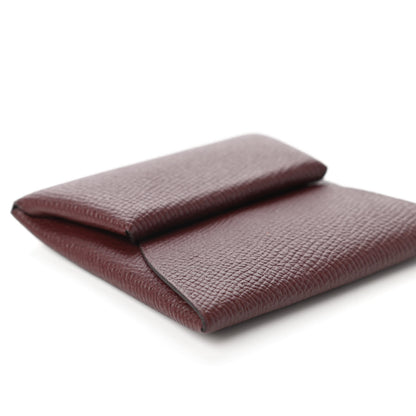 Hermes Epsom Bastia Coin Purse Bordeaux 6 of 10