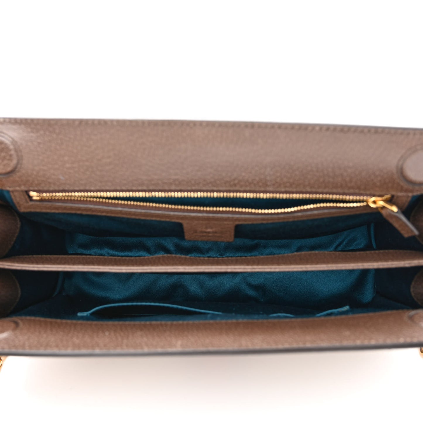 GG Supreme Monogram Web Medium Ophidia Chain Shoulder Bag Brown