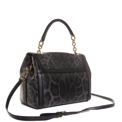 Dolce & Gabbana Coated Canvas Leopard Crest Shoulder Bag 3 of 6