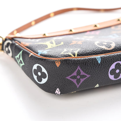 Louis Vuitton Monogram Multicolor Pochette Accessories Black 12 of 13