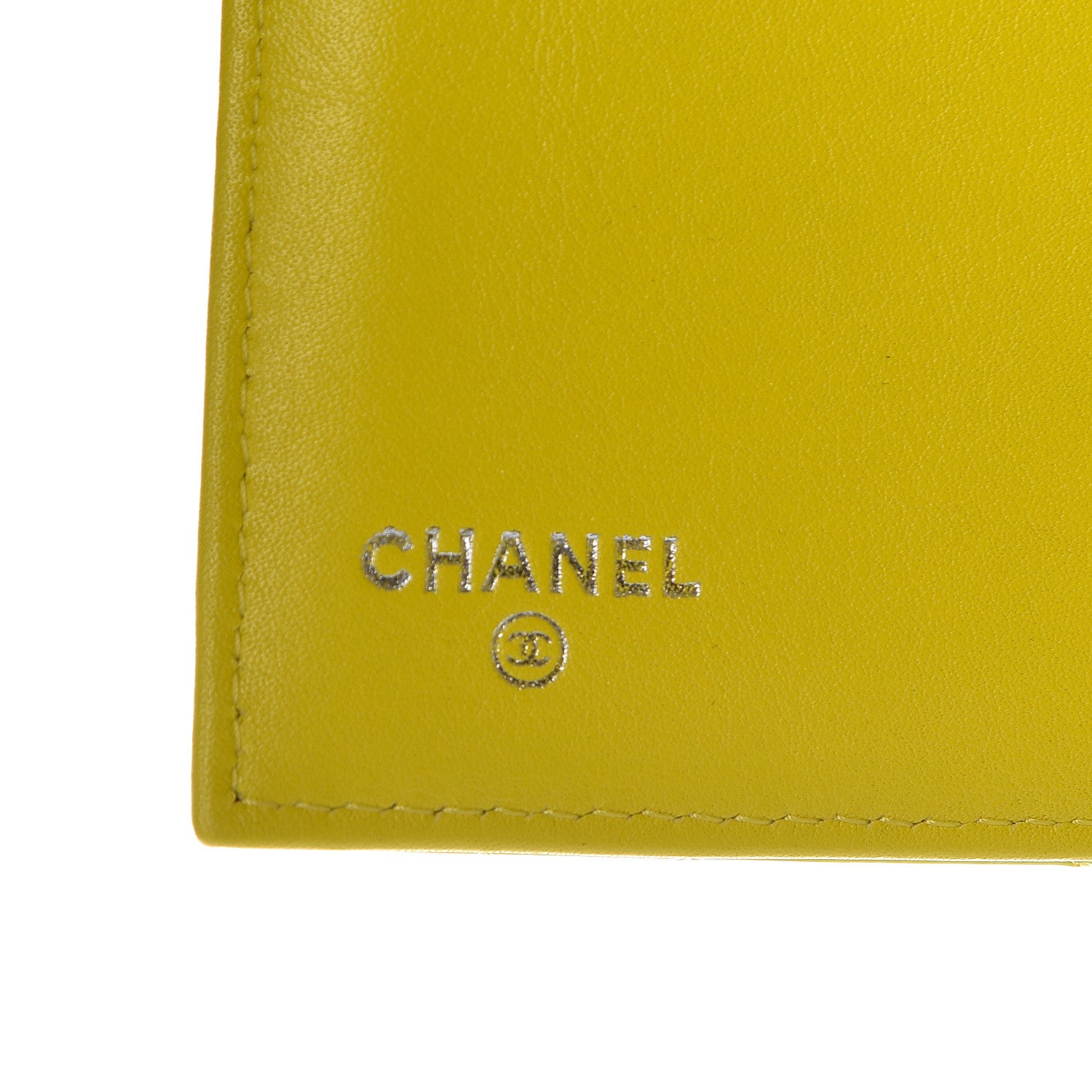 Chanel Patent Quilted Large Flap Wallet Yellow 4 of 9