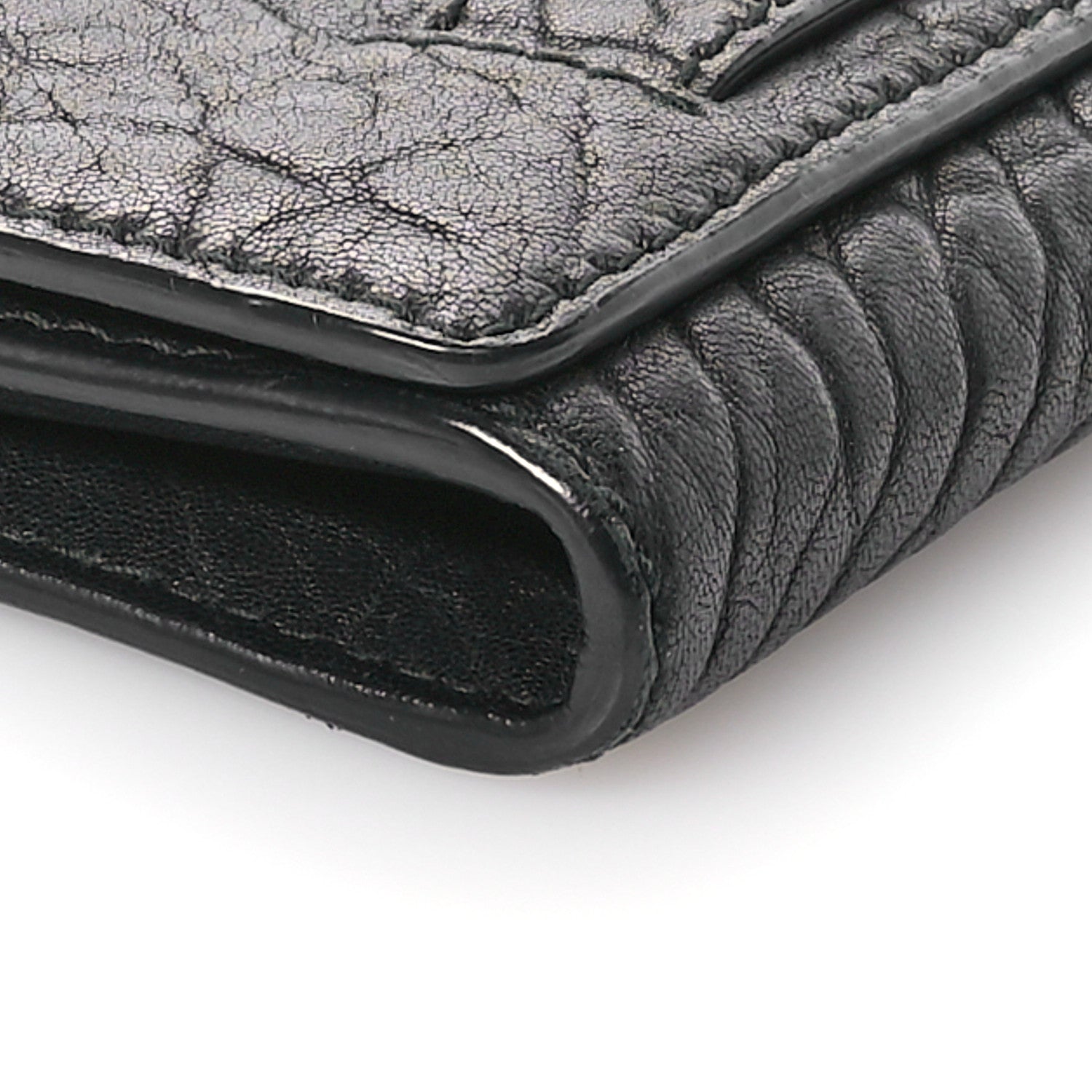 Christian Dior Canyon Grained Lambskin J'Adior Wallet On Chain Pouch Black 9 of 12