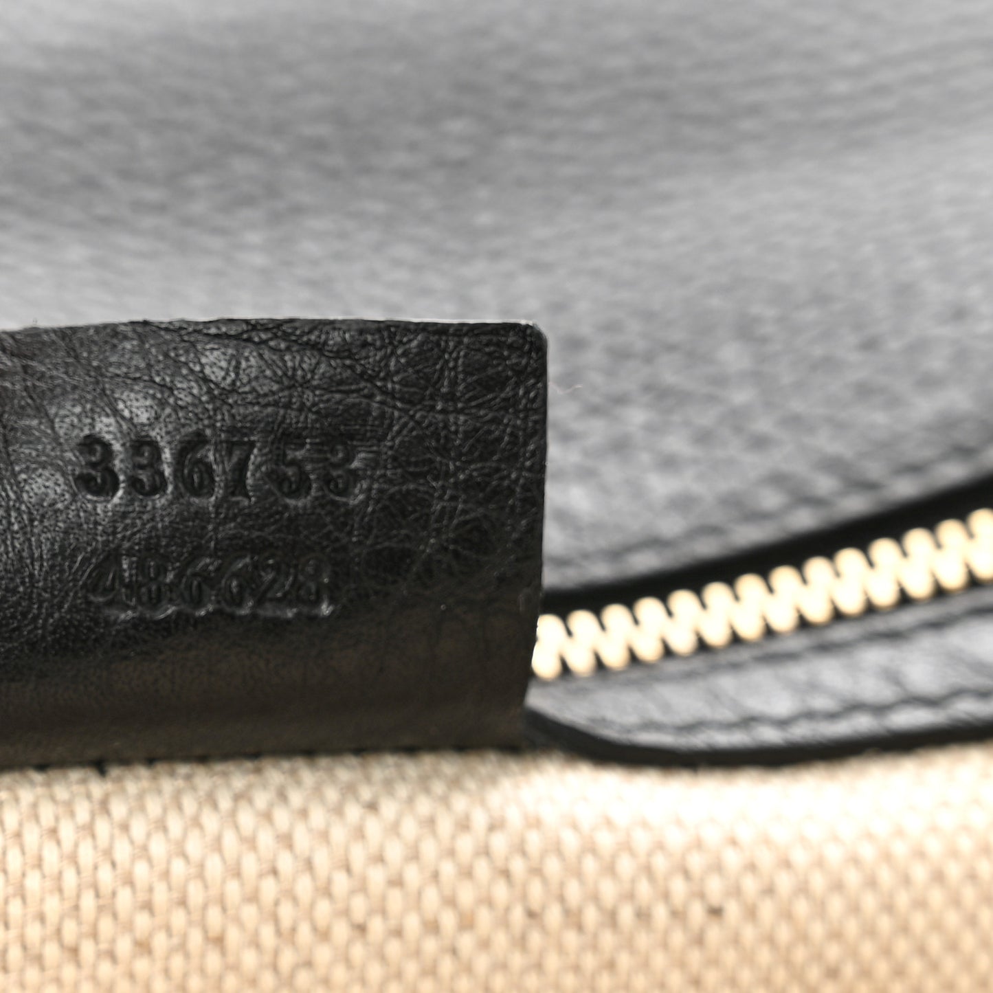 Pebbled Calfskin Medium Soho Clutch Black