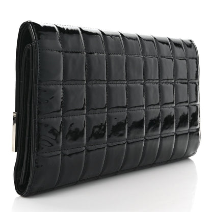 Chanel Patent Chocolate Bar Clutch Black 3 of 6