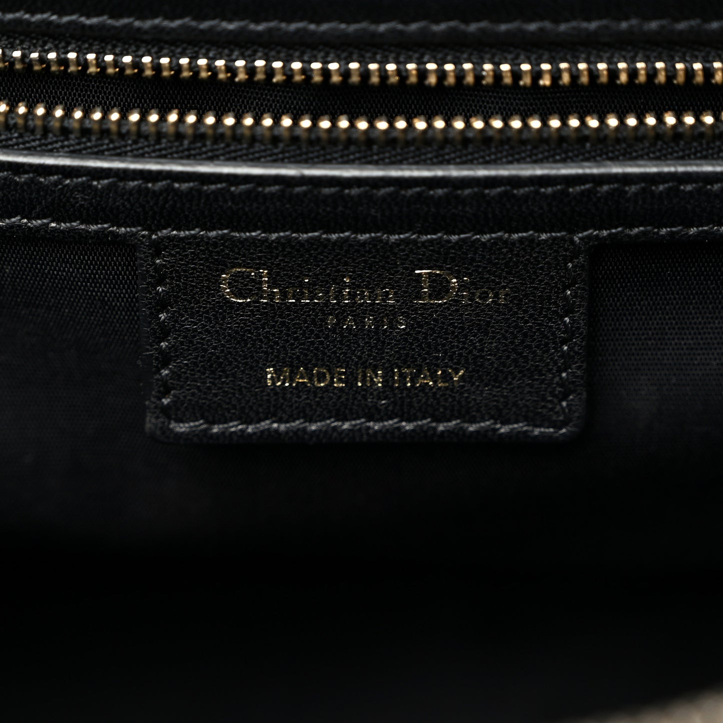 Lambskin Cannage Small Dior Soft Zipped Shopping Tote Black