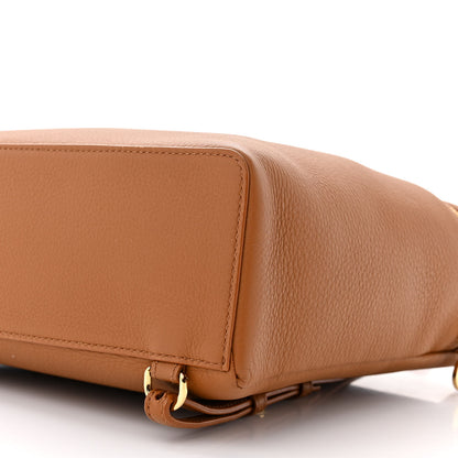 Loro Piana Grained Calfskin L23.5 Extra Pocket Backpack Warm Tan 9 of 13