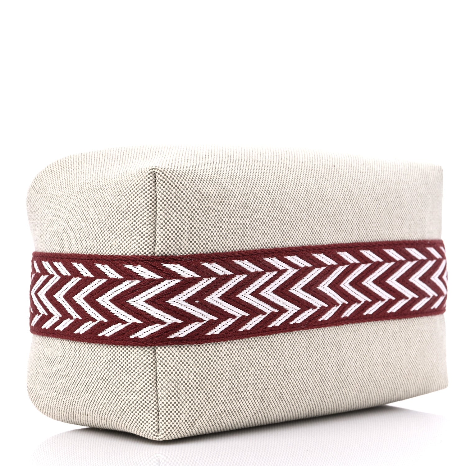 Hermes Canvas Small Bride-A-Brac Natural Rouge H 4 of 8