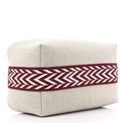 Hermes Canvas Small Bride-A-Brac Natural Rouge H 4 of 8