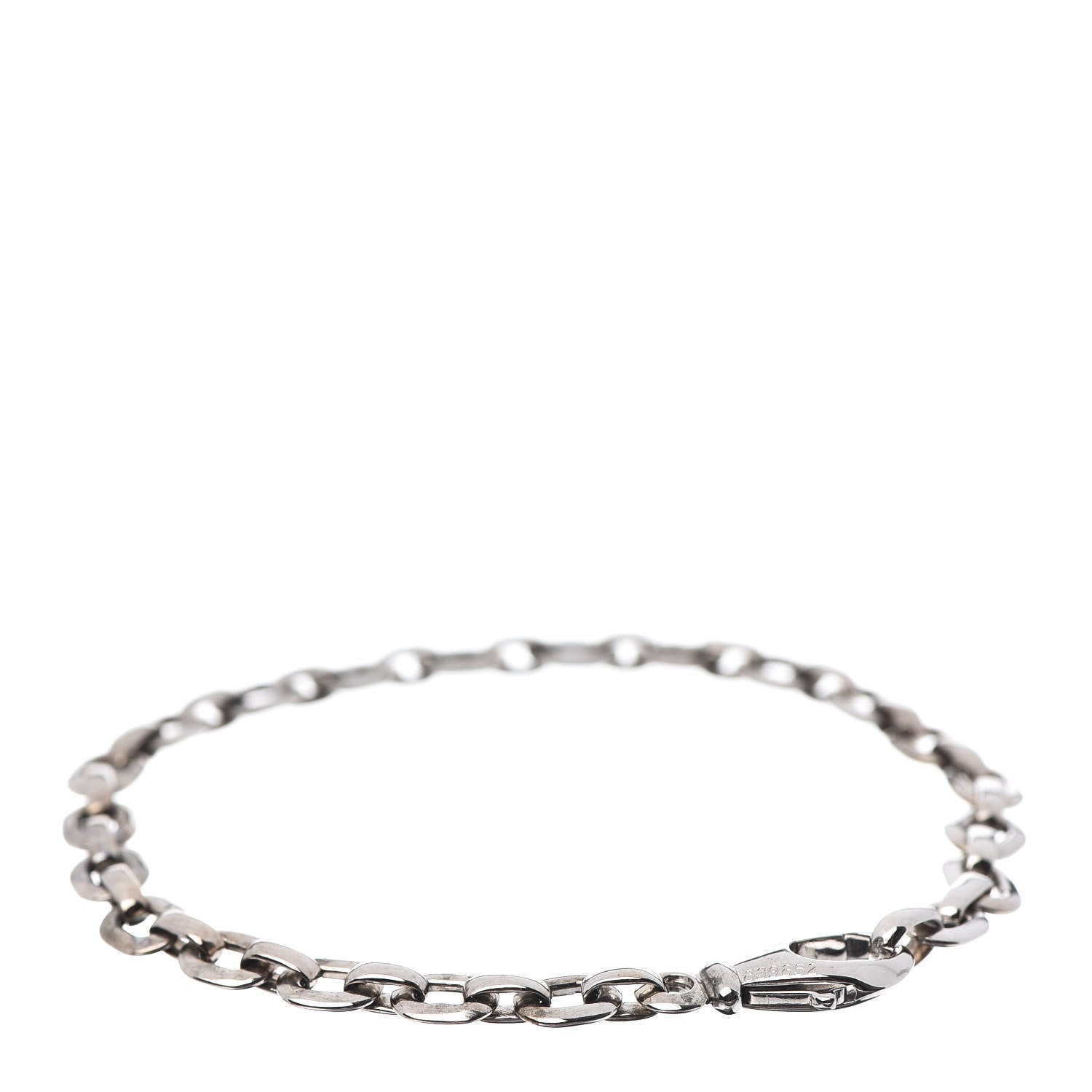 Cartier 18K White Gold Meplat Link Chain Bracelet 3 of 5