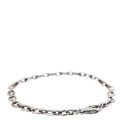 Cartier 18K White Gold Meplat Link Chain Bracelet 3 of 5