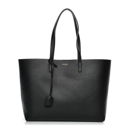 Saint Laurent Calfskin Large Shopping Tote Black 1 of 8