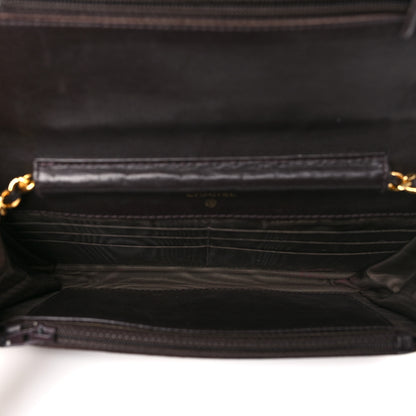 Chanel Suede Timeless CC Wallet on Chain WOC Brown 5 of 12
