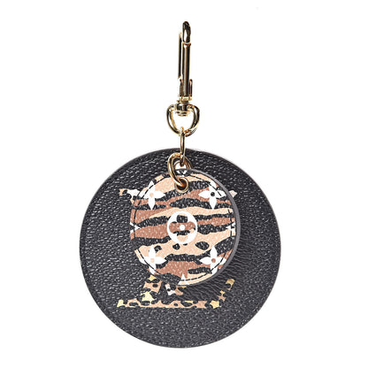 Louis Vuitton Monogram Giant Jungle Bag Charm Key Holder Black 1 of 4