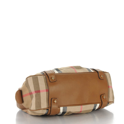 Burberry House Check Knight Satchel Brown 4 of 10