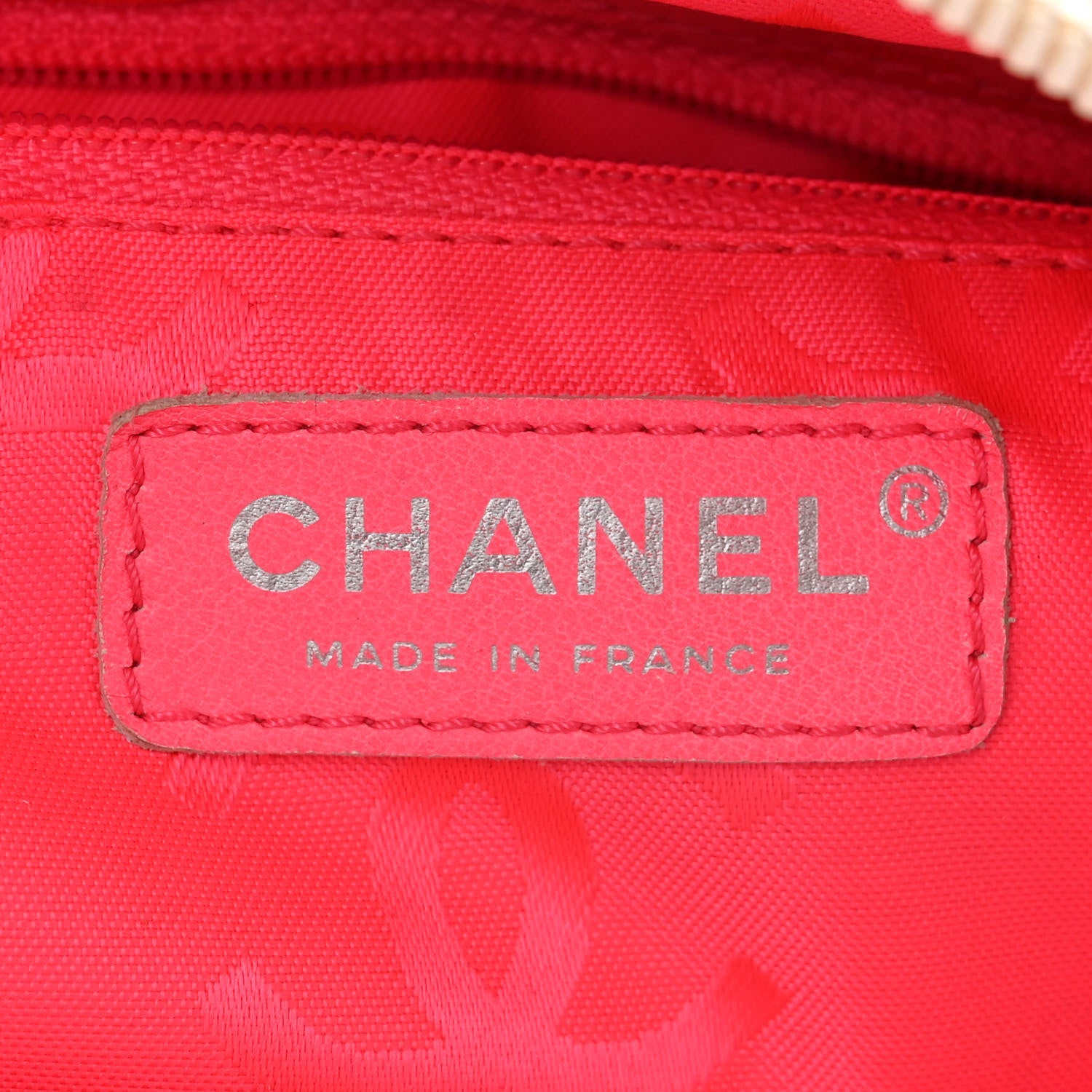 Chanel Calfskin Quilted Large Cambon Bowler White Black 6 of 14