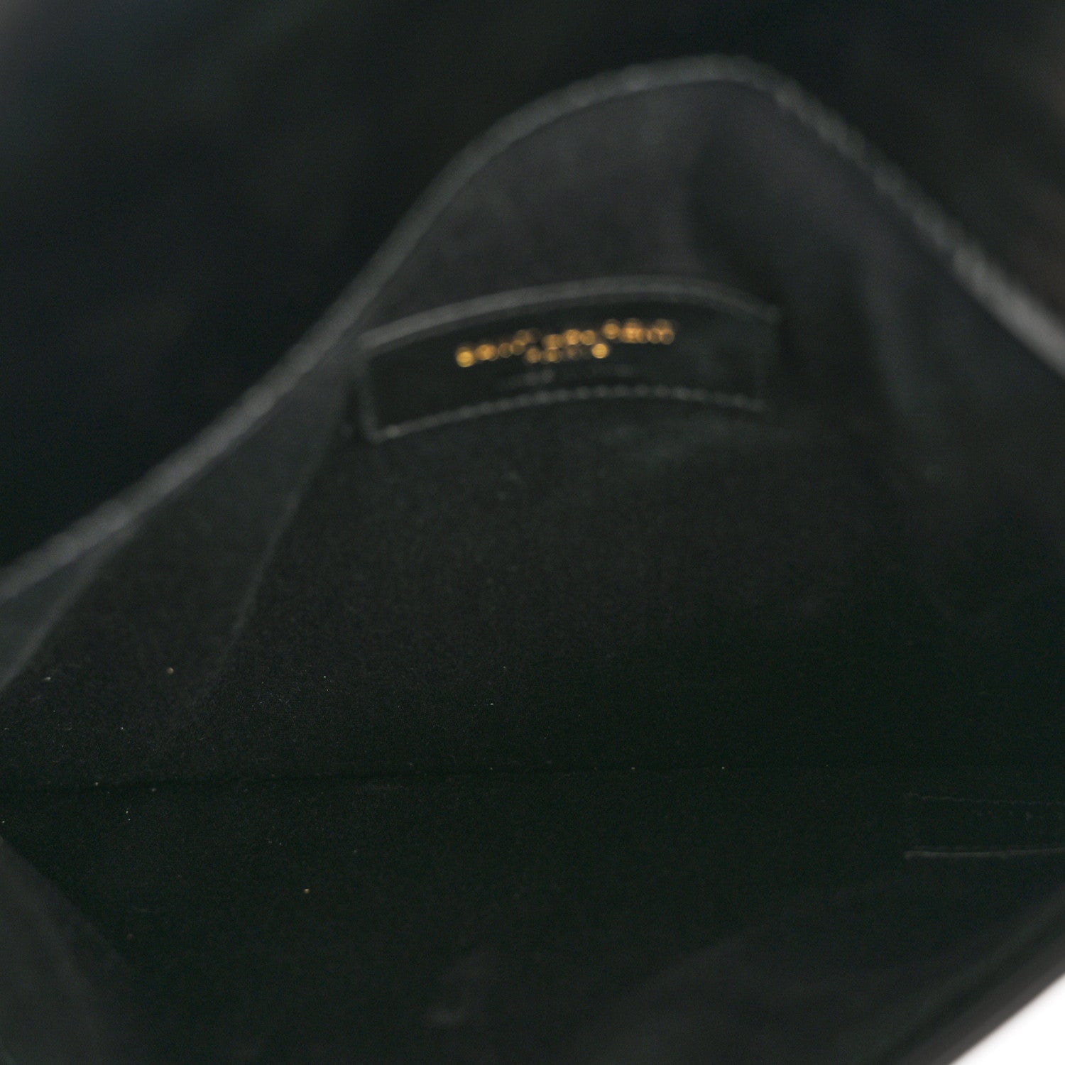 Saint Laurent Smooth Shiny Calfskin Monogram Uptown Baby Pouch Black 4 of 9