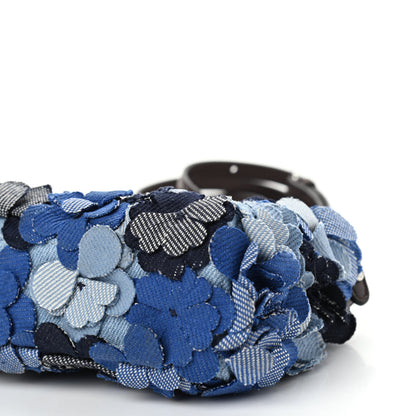 Fendi Denim Flowers Micro Peekaboo Iconic Satchel Blue 9 of 9