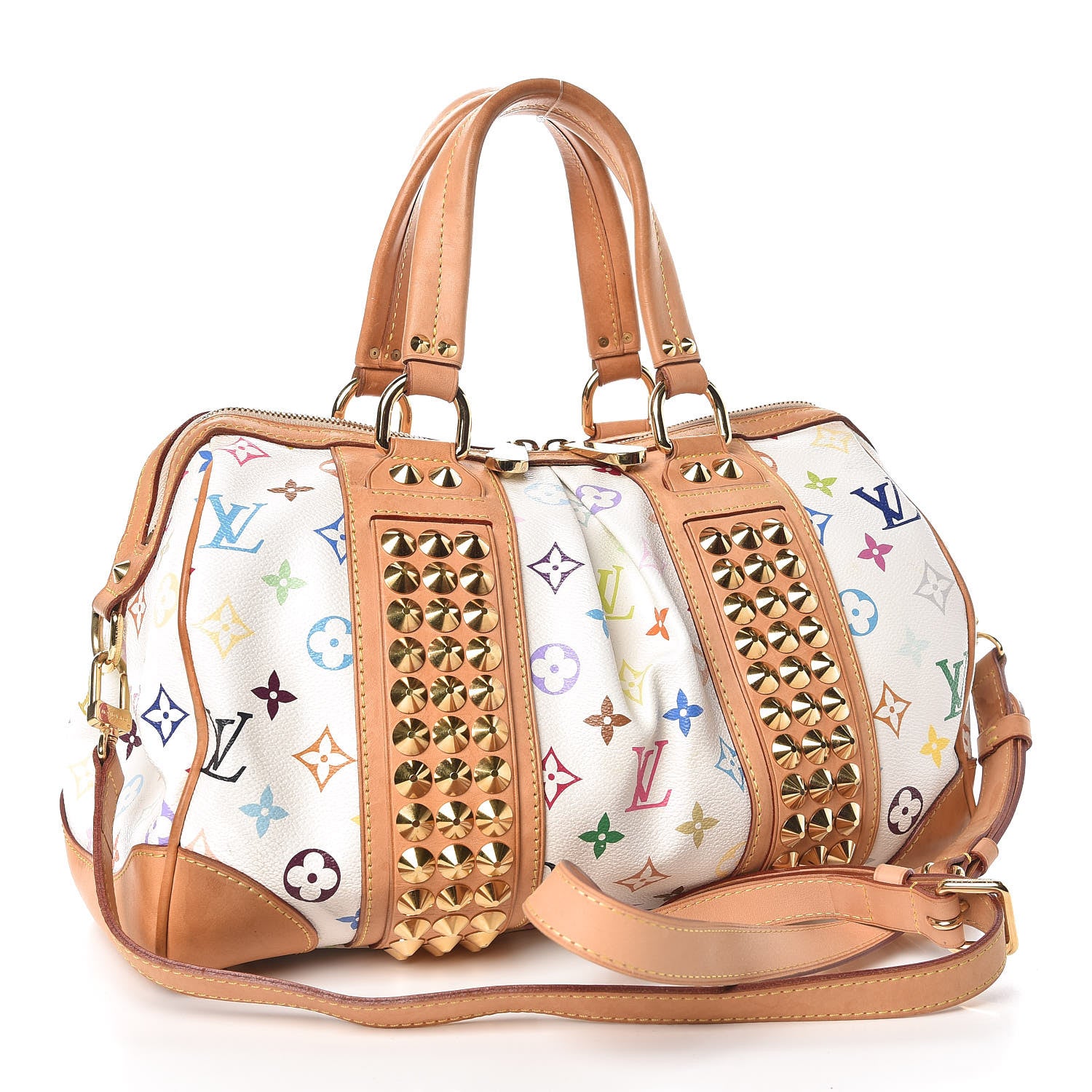 Louis Vuitton Monogram Multicolor Courtney MM White 3 of 23