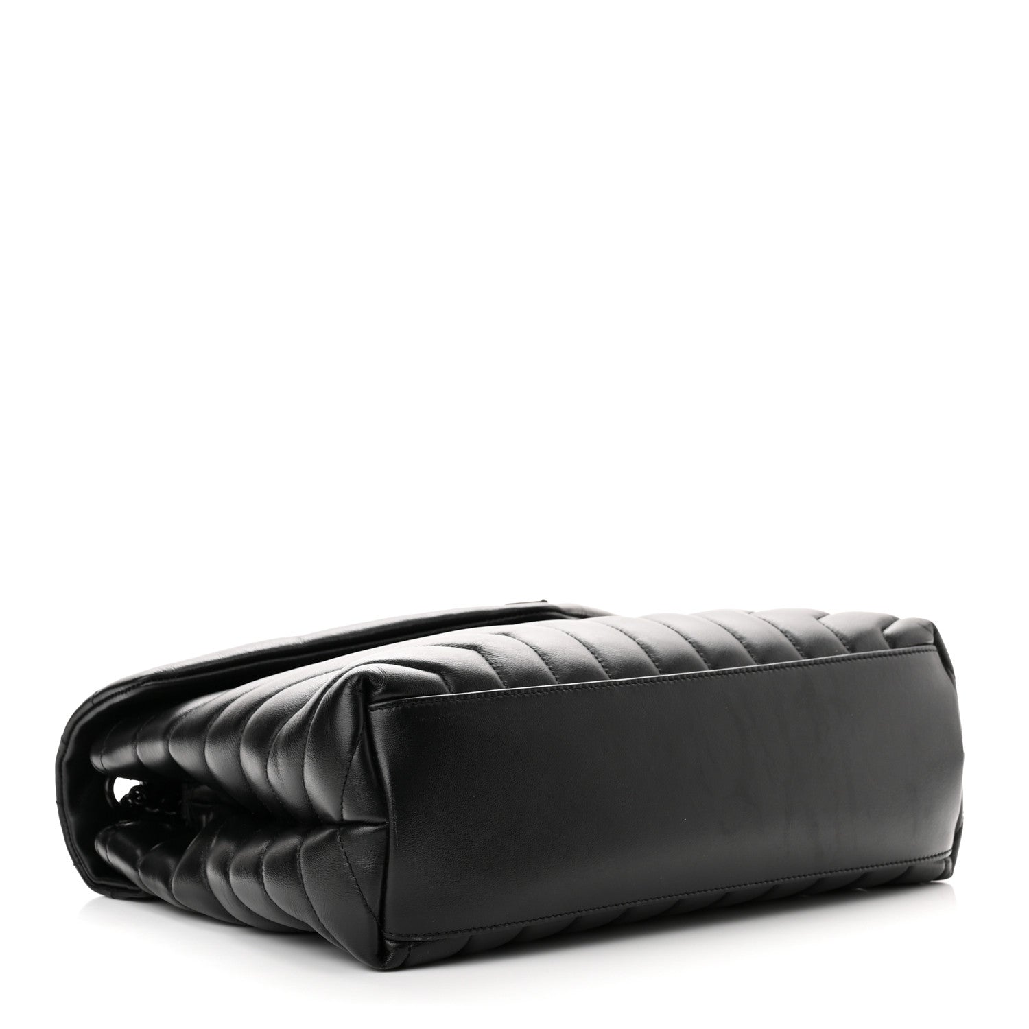 Saint Laurent Calfskin Y Quilted Monogram Monochrome Medium Loulou Chain Satchel Black 4 of 10