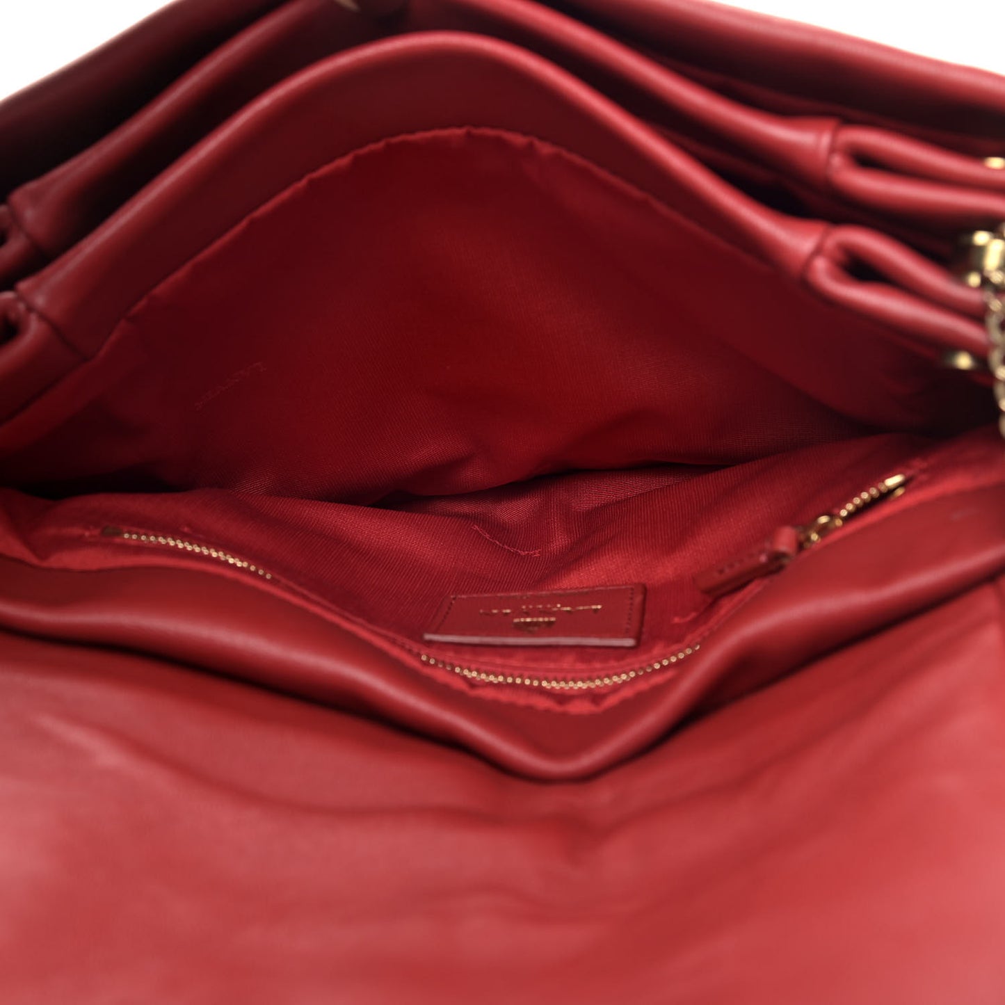 Lambskin Quilted Medium Sugar Flap Shoulder Bag Red
