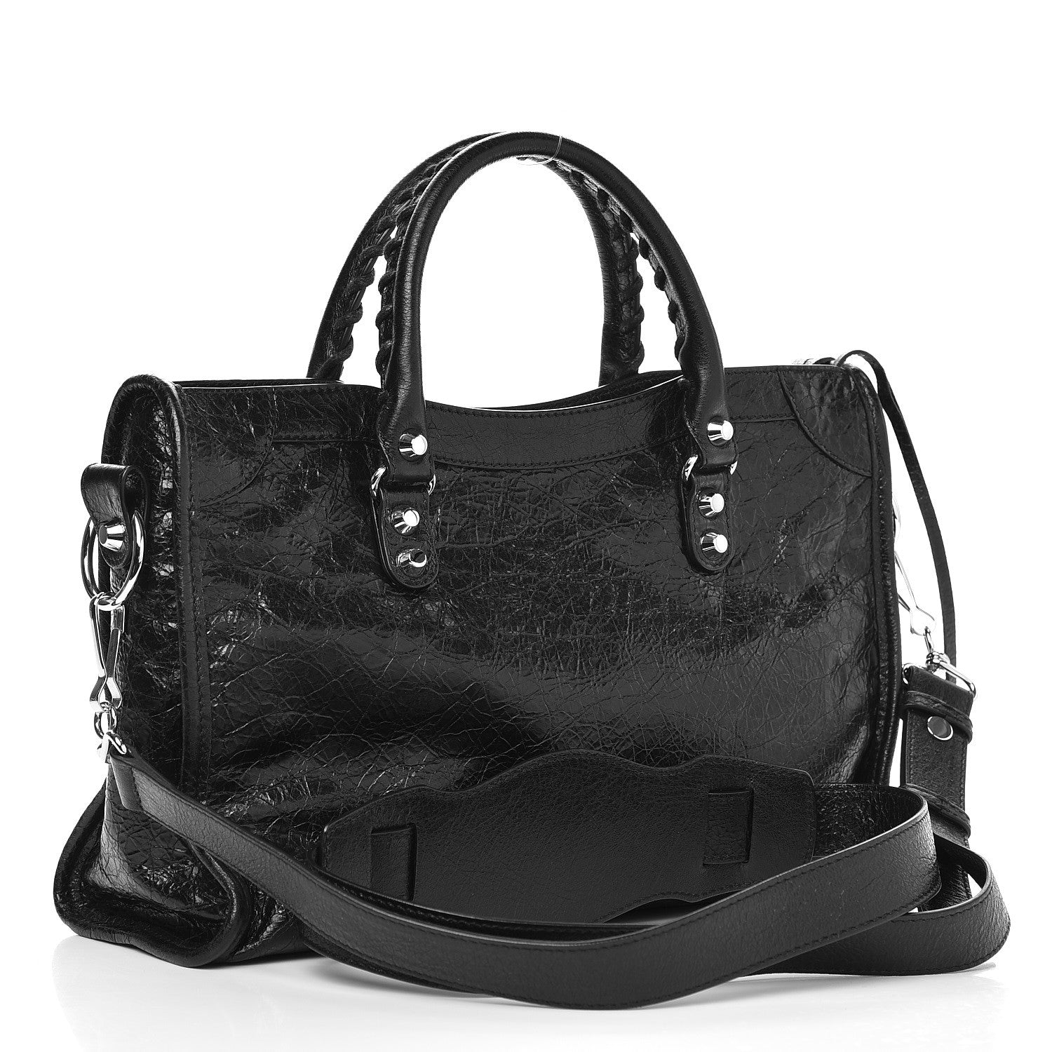 Balenciaga Agneau Classic Silver Hardware S City Black 3 of 7
