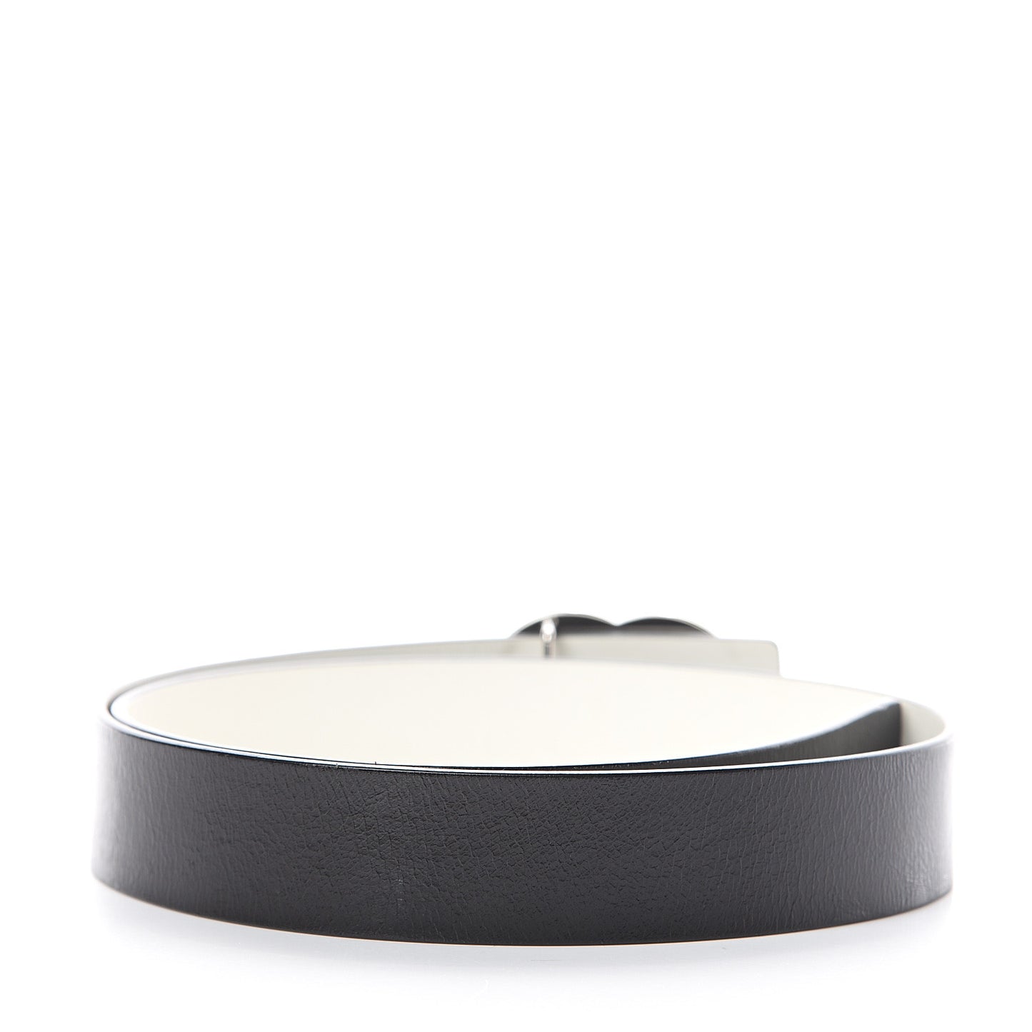 Calfskin CC Belt 90 36 White Black