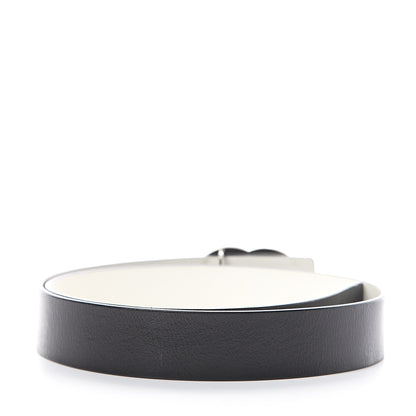 Chanel Calfskin CC Belt 90 36 White Black 2 of 4