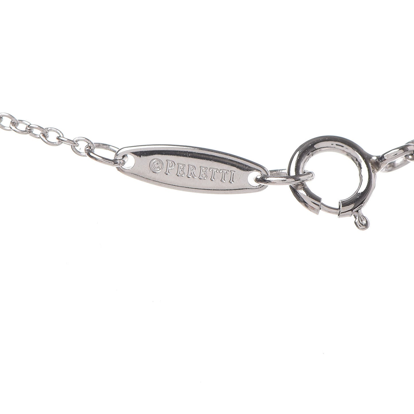 Platinum Diamond .14ct Elsa Peretti Diamonds by the Yard Pendant Necklace