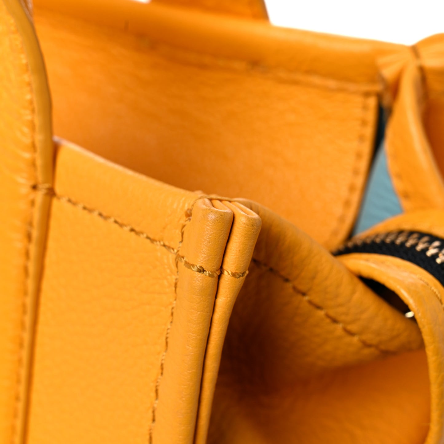 Grained Calfskin Small The Tote Bag Artisan Gold