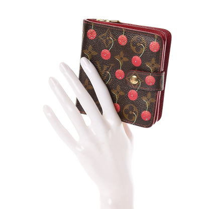 Louis Vuitton Monogram Cerises Compact Zippe Wallet 2 of 7